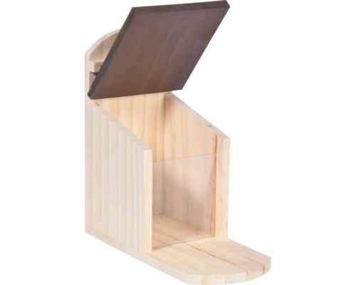 Holz-Futterhaus mit abnehmbarem Dach für Gartenvögel