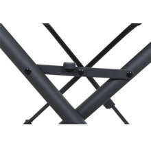 Vue détaillée de la structure d''une chaise pliante