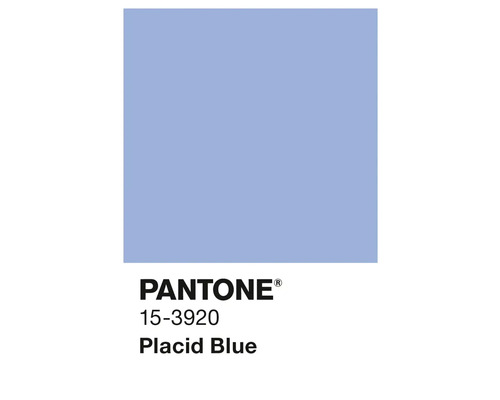 Pantone 15-3920 Placid Blue Farbfeld