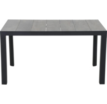 Table de jardin rectangulaire avec plateau en bois