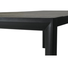 Vue détaillée d''une table de jardin avec plateau et pieds de table