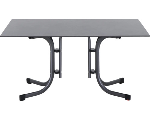 Rechteckiger Tisch mit Metallgestell