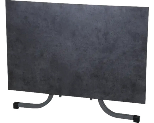 Klapptisch mit Steinoptik und Metallbeinen