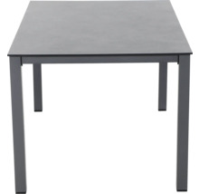 Table de jardin rectangulaire avec structure en métal