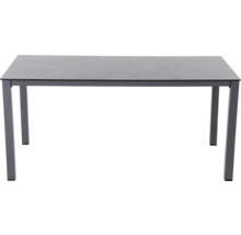 Table rectangulaire avec cadre en métal
