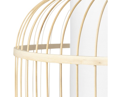 Detailansicht einer Pendelleuchte aus Bambus