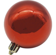 Boule de Noël rouge en plastique