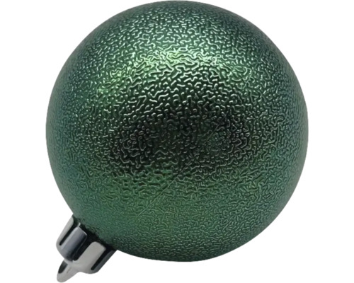 Boule de Noël verte avec texture en relief