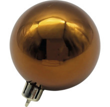 Goldene Christbaumkugel aus Kunststoff mit Aufhänger
