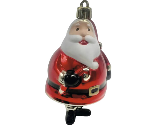 Weihnachtskugel Weihnachtsmann mit Aufhänger
