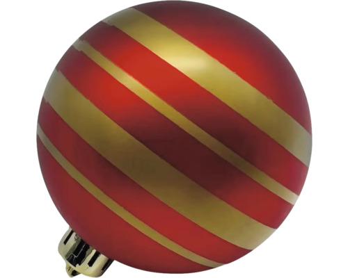 Weihnachtskugel mit Streifenmuster