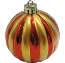 Weihnachtsbaumkugel mit Streifenmuster