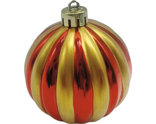 Weihnachtsbaumkugel mit Streifenmuster
