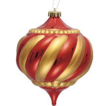 Boule de Noël rouge et dorée