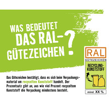 RAL Gütezeichen für Recyclingkunststoff