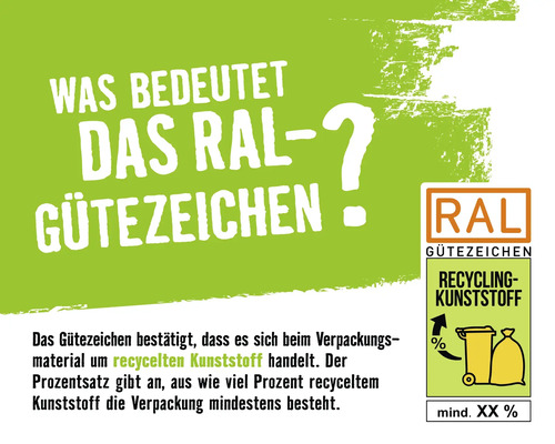Label de qualité RAL pour plastique recyclé