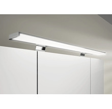 Moderne LED Spiegelleuchte für Badezimmerschränke, rechteckiges Design mit Metallgehäuse, helles Licht.