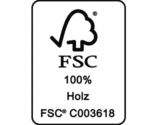 Label FSC pour bois 100 % issu d''une gestion forestière responsable
