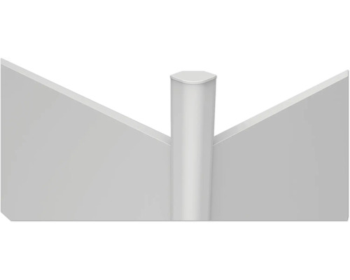 Poteau de balustrade avec inserts en verre