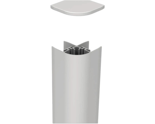 Profilé en aluminium avec capuchon d''extrémité