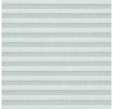 Nahaufnahme einer horizontalen, gefalteten Jalousie