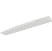 Wandregal mit integrierter LED-Beleuchtung, weiss, schmales Design.