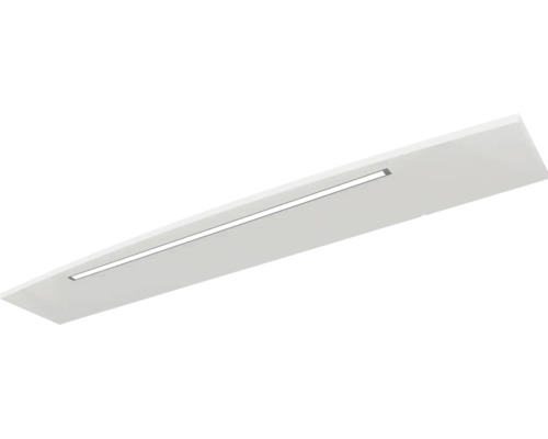 Wandregal mit integrierter LED-Beleuchtung, weiss, schmales Design.