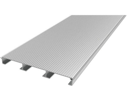 Lame de terrasse en aluminium avec rainures