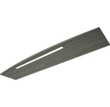 Regalboden in grauer Holzoptik mit integrierter LED-Leiste.
