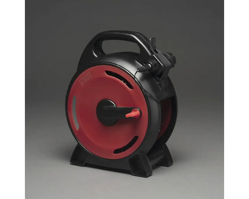 Enrouleur de câble en noir et rouge