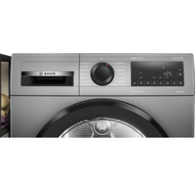 Bosch Waschtrockner der Serie 6 in Grautönen mit Display und Programmwähler