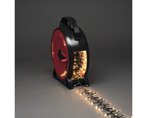 Guirlande lumineuse sur enrouleur de câble