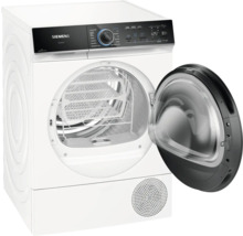 Sèche-linge Siemens avec porte ouverte.