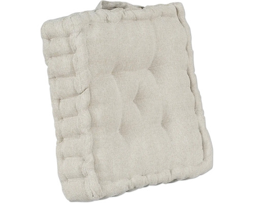 Quadratisches Sitzkissen mit Knopfheftung
