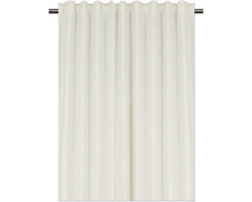 Rideau avec suspension à bande fronceuse