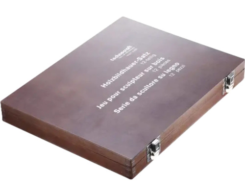 Holzbildhauer Satz im Holzkasten, 12-teilig