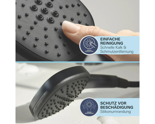 Grohe Duschkopf mit SpeedClean Funktion zur einfachen Reinigung und Schutz vor Beschädigung