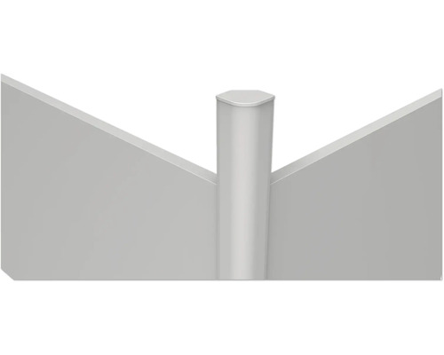 Poteau de garde-corps en métal avec deux supports