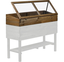 Hochbeet aus Holz mit Aufsatz