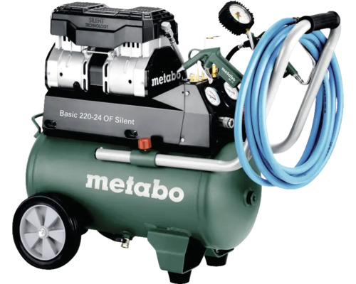 Compresseur Metabo Basic 220-24 OF Silent avec accessoires