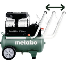 Compresseur Metabo Basic 220-24 OF Silent avec poignée réglable
