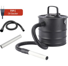 Aschesauger mit Schlauch und Düsen sowie Typ C Stecker für die Schweiz