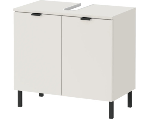 Meuble sous-lavabo avec deux portes et pieds