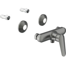 Mitigeur de douche apparent avec rosaces et raccords en S