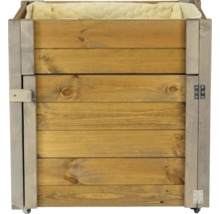 Holz Hundehütte mit Rädern und weicher Polsterung