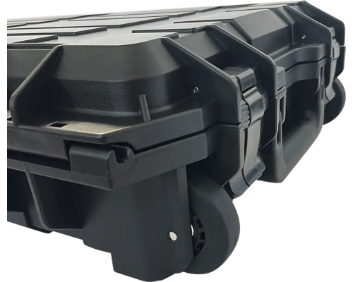 Valise de transport noire avec roues