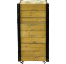 Caisse en bois avec roues pour le jardin