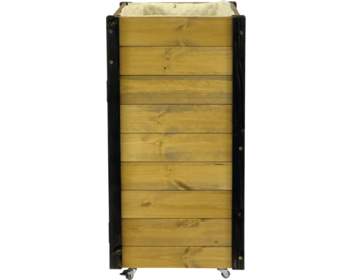 Caisse en bois avec roues pour le jardin