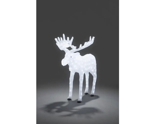 Dekorativer Elch mit Beleuchtung für den Innen- und Außenbereich