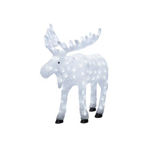 Dekorativer Elch mit Beleuchtung für den Aussenbereich